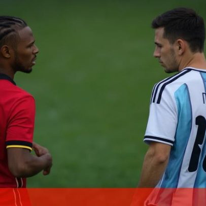 Fredy garante camisola de Messi antes do início do jogo