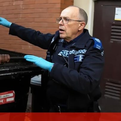 Homem rouba 12 mil euros em óculos e é apanhado num contentor de lixo