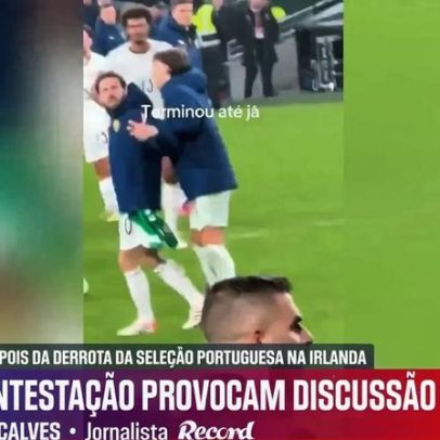Tensão no final de Irlanda-Portugal após palavras entre jogadores