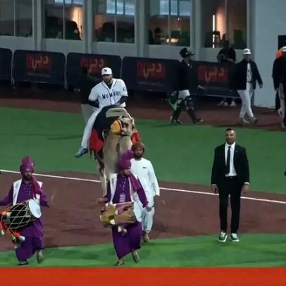 Liga de basebol em Dubai estreia com novas regras e camelos