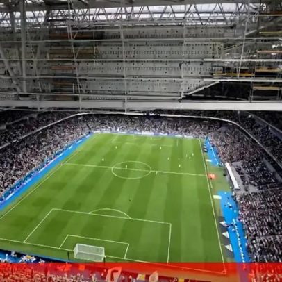 Bernabéu transforma-se para receber jogo da NFL