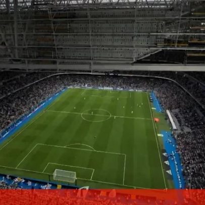 Bernabéu transforma-se para receber jogo da NFL