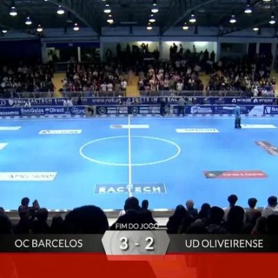 OC Barcelos vence Oliveirense e volta ao 2.º lugar da Liga Placard