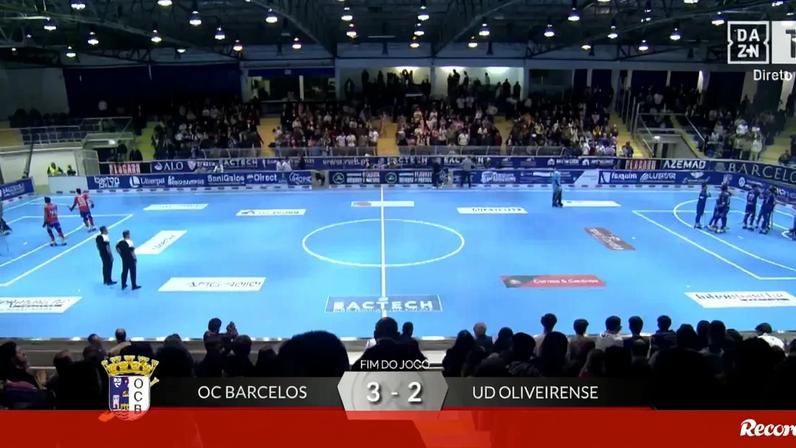 OC Barcelos vence Oliveirense e volta ao 2.º lugar da Liga Placard