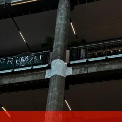 Racha em pilar do Centro Comercial Colombo assusta clientes e comerciantes