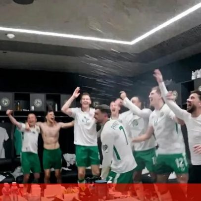 Festa no balneário da Irlanda após apuramento histórico para o playoff