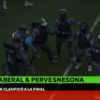 Jogo na Argentina termina em brutal confronto; polícia intervém