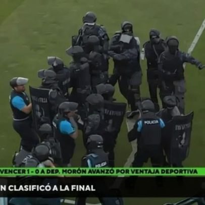 Jogo na Argentina termina com pancadaria e intervenção da polícia