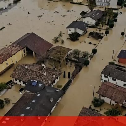 Chuvas intensas provocam inundações em Itália