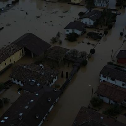 Chuva intensa provoca inundações na Itália