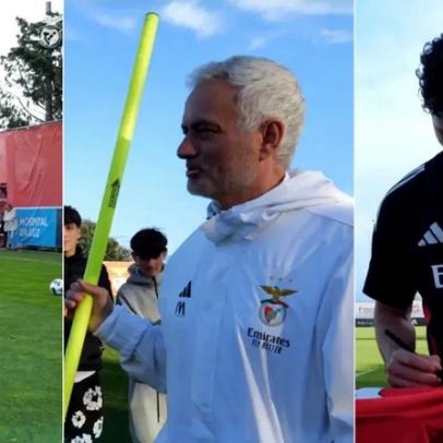 Mourinho convida jovens da formação a assistir ao treino