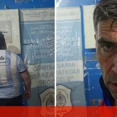 Futebolista argentino é agredido e fica com a chave do carro na testa