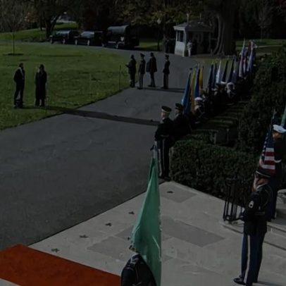 Cristiano Ronaldo é recebido na Casa Branca por Donald Trump