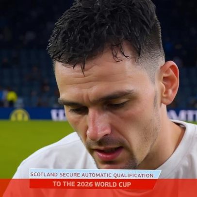Emoção de Robertson após qualificação da Escócia e foco em Diogo Jota