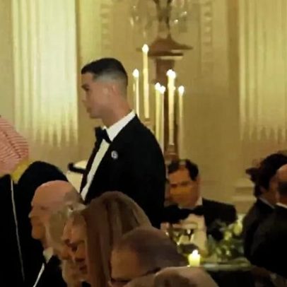 Cristiano Ronaldo chega a jantar na Casa Branca com Donald Trump