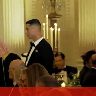 Cristiano Ronaldo em jantar na Casa Branca; Trump mencionou-o no discurso