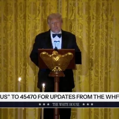 Trump não sabia onde estava; apontaram para CR7 e houve palmas