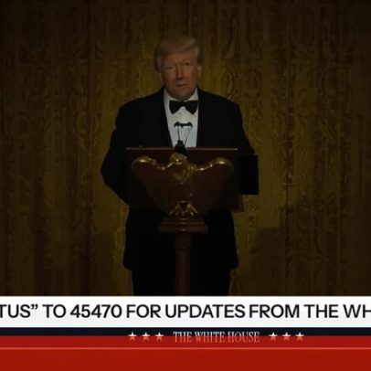 Trump não sabe onde está Cristiano Ronaldo; público aponta CR7 e aplaude