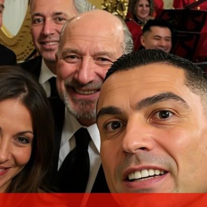 Cristiano Ronaldo tira selfie com Elon Musk e Infantino na Casa Branca
