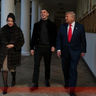 Casa Branca revela imagens do encontro entre Ronaldo e Trump