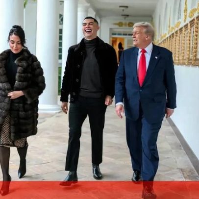 Casa Branca revela imagens do encontro entre Cristiano Ronaldo e Donald Trump