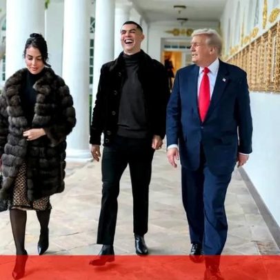 Casa Branca mostra imagens do encontro entre Cristiano Ronaldo e Donald Trump