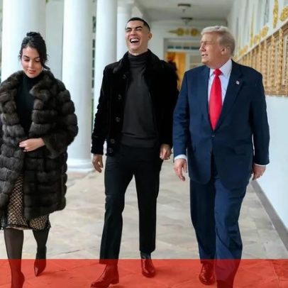 Casa Branca revela imagens de encontro entre Cristiano Ronaldo e Donald Trump