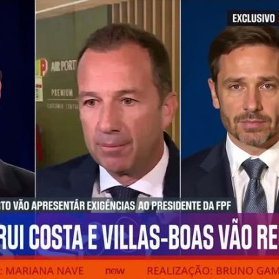 Temas em debate na reunião de Varandas, Rui Costa, Villas-Boas, Salvador com Proença