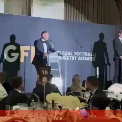 Jorge Mendes subiu ao palco para receber prémio de carreira em Londres