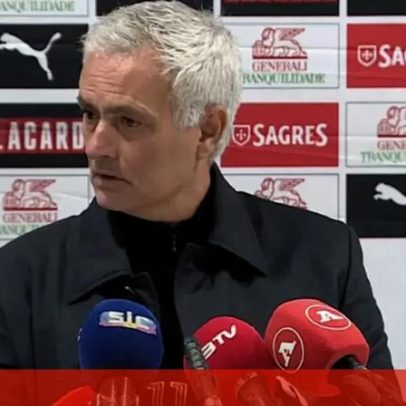 Mourinho acusa o gigante de regalias e não pode brincar ao futebol