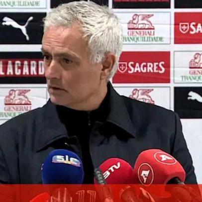 Mourinho diz que gigante do futebol tem lucros e regalias, não pode brincar