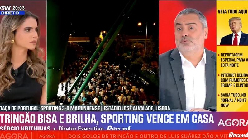 Vitórias de Benfica e Sporting em análise no Record na Hora