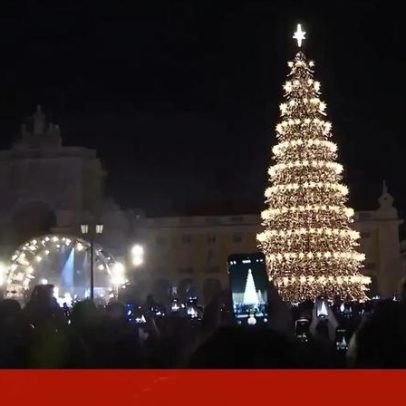 Lisboa inicia época festiva com iluminação das luzes de Natal