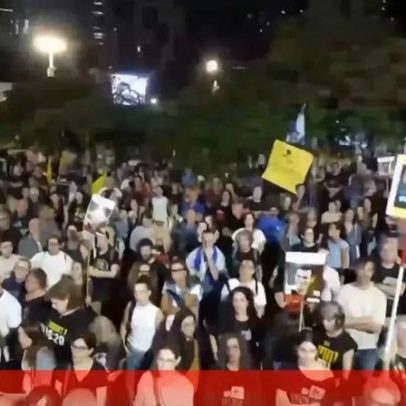 Familiares e apoiantes exigem devolução de corpos em Gaza, em Telavive