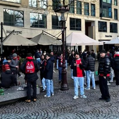 Termómetros a 3°C e forte presença policial para Benfica-Ajax