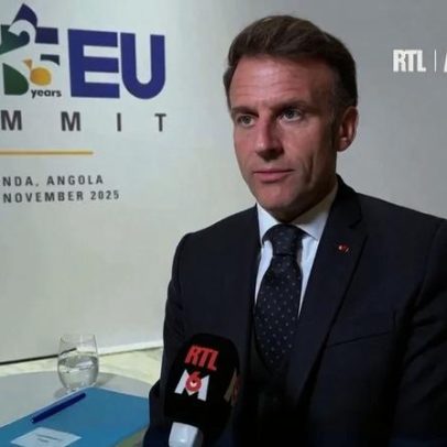 Macron vê plano dos EUA como passo na direção da paz