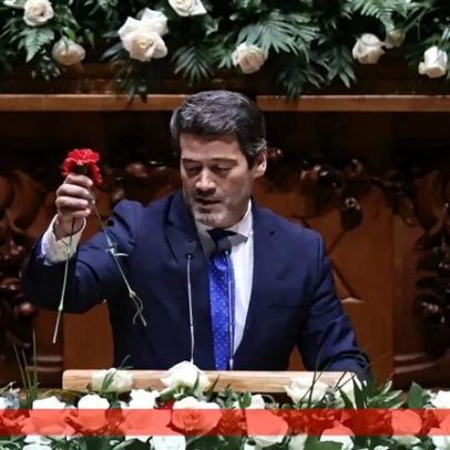 Polémica no Parlamento: Ventura troca cravos vermelhos por rosas brancas