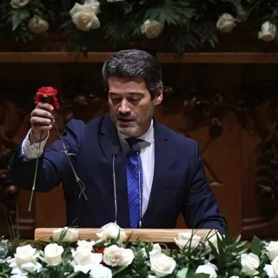 Parlamento em polémica: Ventura retira cravos vermelhos e promove rosas brancas