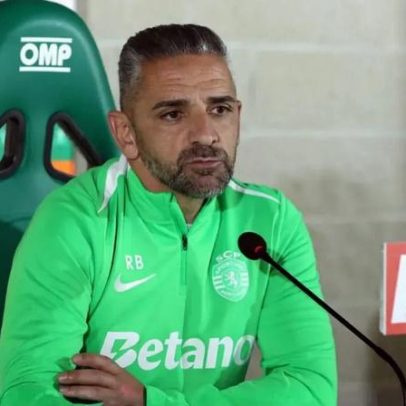Conferência de Rui Borges em direto antes do Sporting frente ao Club Brugge