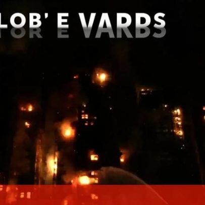 Incêndio de grandes dimensões consome arranha-céus em Hong Kong