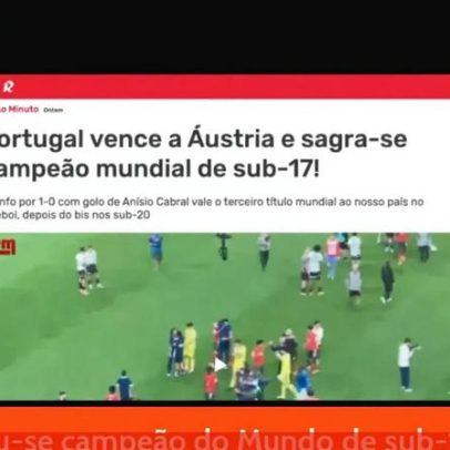 Portugal faz história no Mundial Sub-17 e Mourinho prepara novas soluções