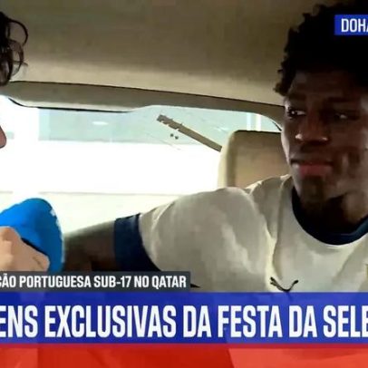 No carro com os campeões mundiais sub-17: quando chegarmos a Portugal vai ser