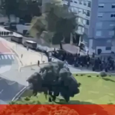Imagens do cortejo fúnebre de Sérgio Caetano, líder dos Diabos Vermelhos