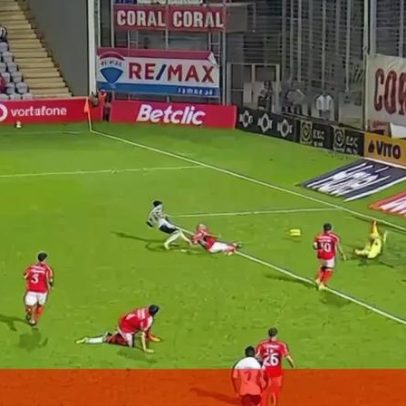 Passe errado de Otamendi na área proibida permite ao Nacional marcar