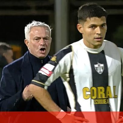 Mourinho celebra vitória na Madeira de forma efusiva