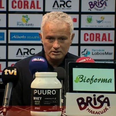 Mourinho reconhece grande domínio do Benfica e ressalva o tempo de jogo