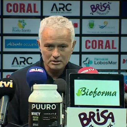 Mourinho elogia domínio do Benfica e comenta duração do jogo