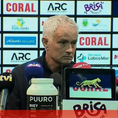 Mourinho critica o negativismo em torno do Benfica após golo do Nacional