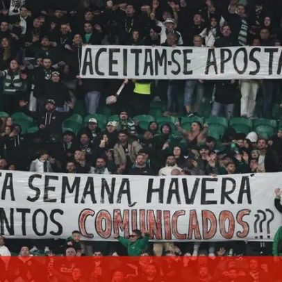 Tarja da Juve Leo para o Benfica gera expectativa sobre próximos comunicados
