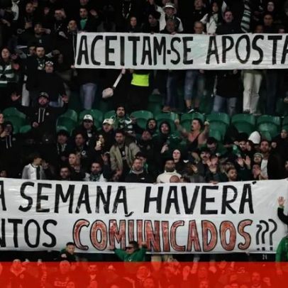 Tarja da Juve Leo ao Benfica gera apostas sobre comunicados desta semana